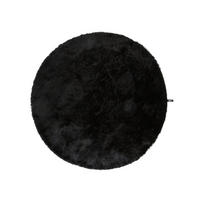 HOCHFLORTEPPICH Whisper Schwarz ø 80 cm rund - Schwarz, Textil (80/80cm) - benuta Nest