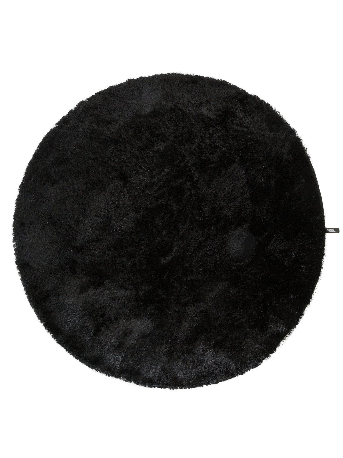 HOCHFLORTEPPICH Whisper Schwarz ø 80 cm rund - Schwarz, Textil (80/80cm) - benuta Nest