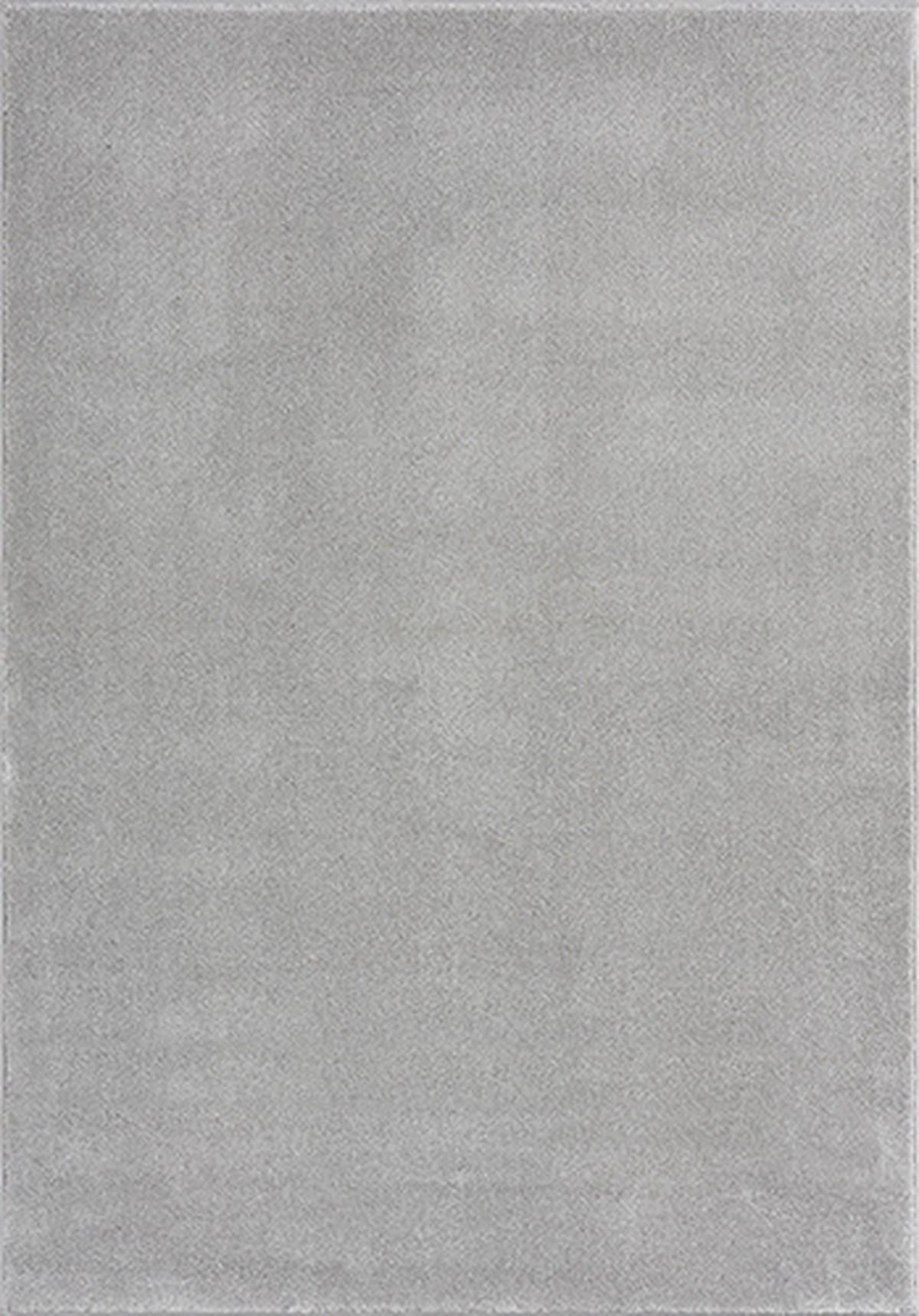 TEPPICH Hochflor BORMIDA Uni Polypropylen Silber Ø 200 cm Rund - Silberfarben, Textil (200/200cm) - KADIMA DESIGN