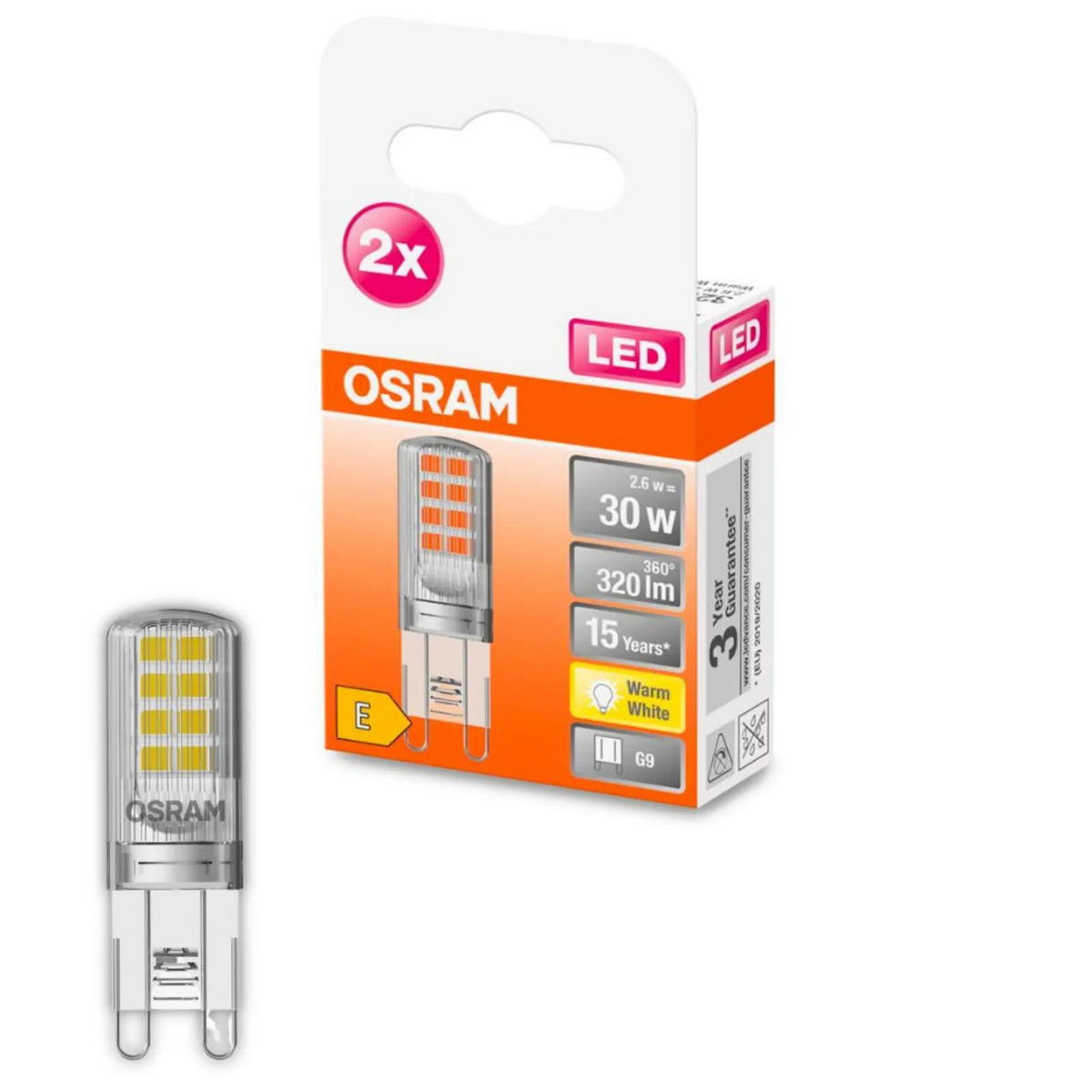 LEUCHTMITTEL G9 - Brenner Set - Transparent, Kunststoff (1.5/4.7cm) - Osram