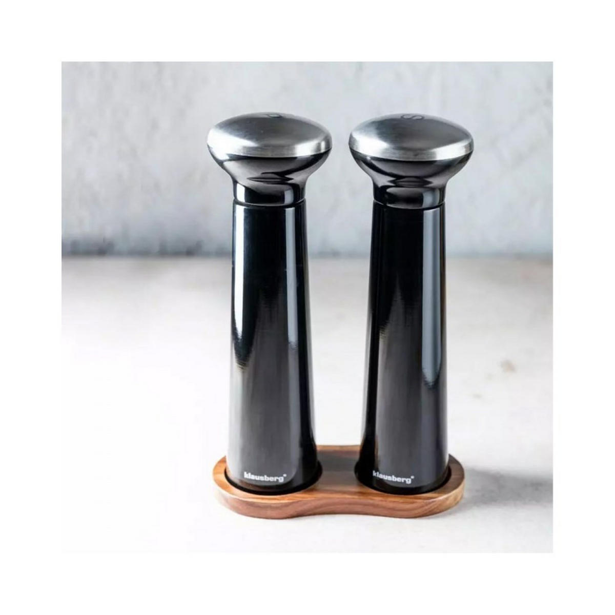 GEWÜRZMÜHLE Schwarz 7/7/22 cm 52248 - Schwarz, Holz (7/22/7cm) - Klausberg 