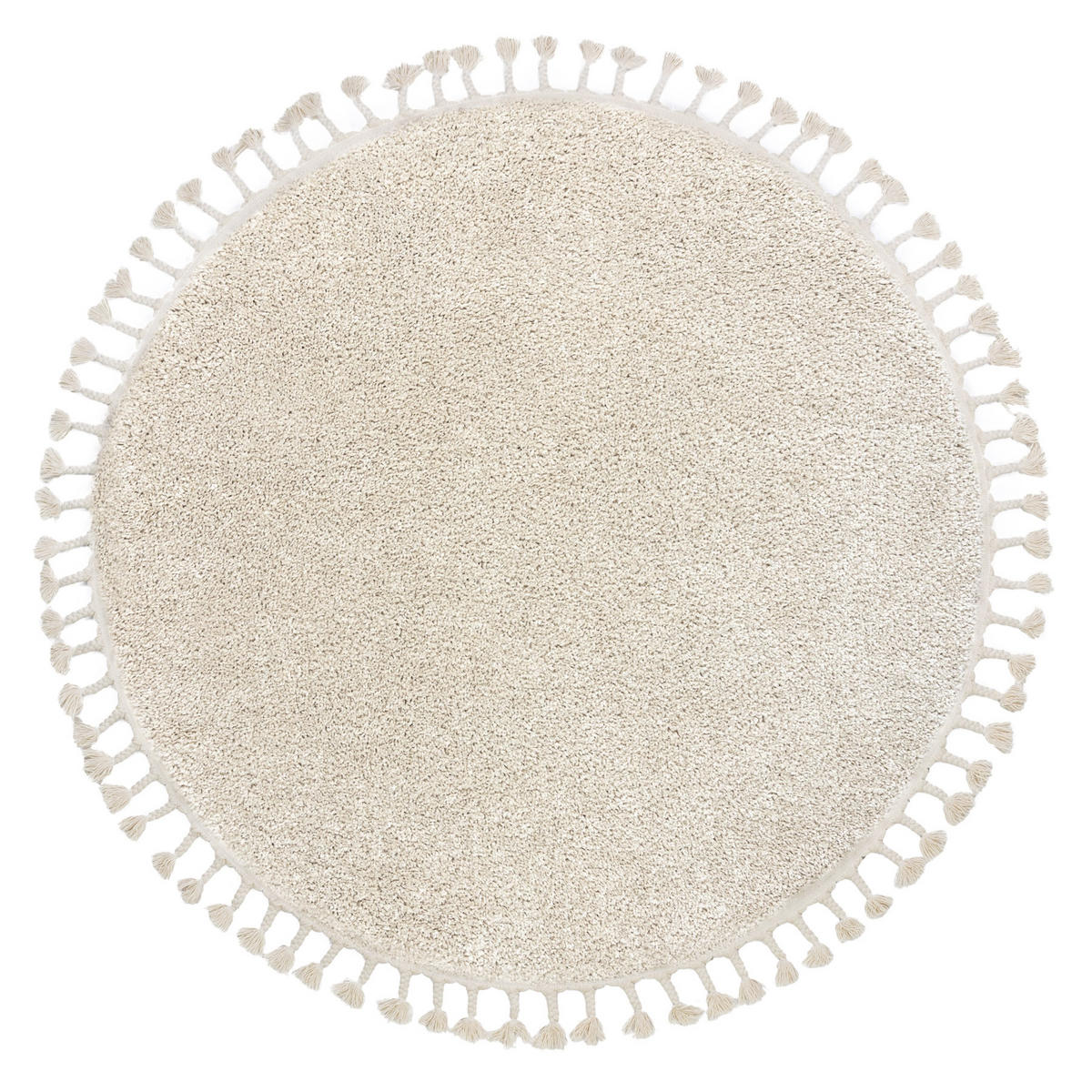 TEPPICH Berber 120 cm - Creme, Textil (120/120cm) - rugsX