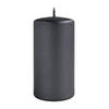 KERZE Opal Schwarz 7/7/14 cm Naturmaterial - Schwarz, Naturmaterialien (14cm) - Mondex