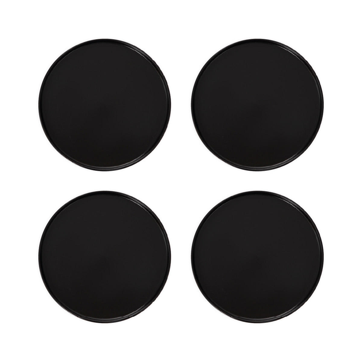 ESSTELLER Famelio schwarz 28 cm 4er-Set - Schwarz, Keramik (28cm) - Homla