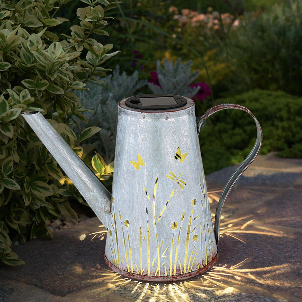 LED AUSSENLEUCHTE Metall Blau - Blau, Metall (27/14/19cm)