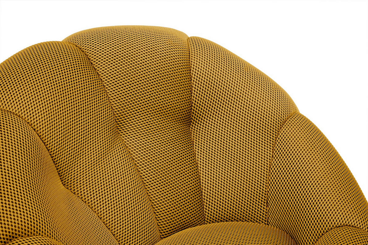 SESSEL FIGO, gelb - Gelb, Holzwerkstoff/Textil (104/83/104cm) - Courtois Laville