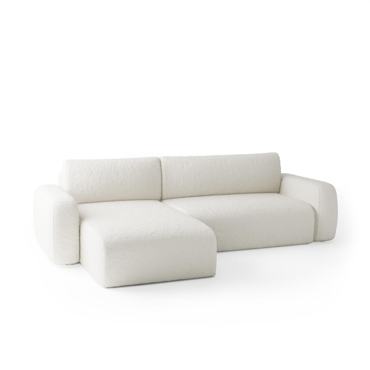 ECKSOFA Eckcouch Varde Universelle Creme - Creme, Textil (294/185cm) - Fedve
