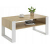 COUCHTISCH KAJA Artisan Eiche-Weiß 120/63,6/50 cm - Multicolor, Holzwerkstoff (63.6/120/50cm) - Matkam Möbel