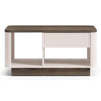 COUCHTISCH Velveto Kaschmir/Eicheoptik Dunkel 90 x 60 cm - Taupe, Holzwerkstoff (60/90/45cm) - Selsey