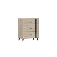 KOMMODE FORTEN 3S - Sonoma Eiche, Holzwerkstoff (80/96/45cm) - Möblo