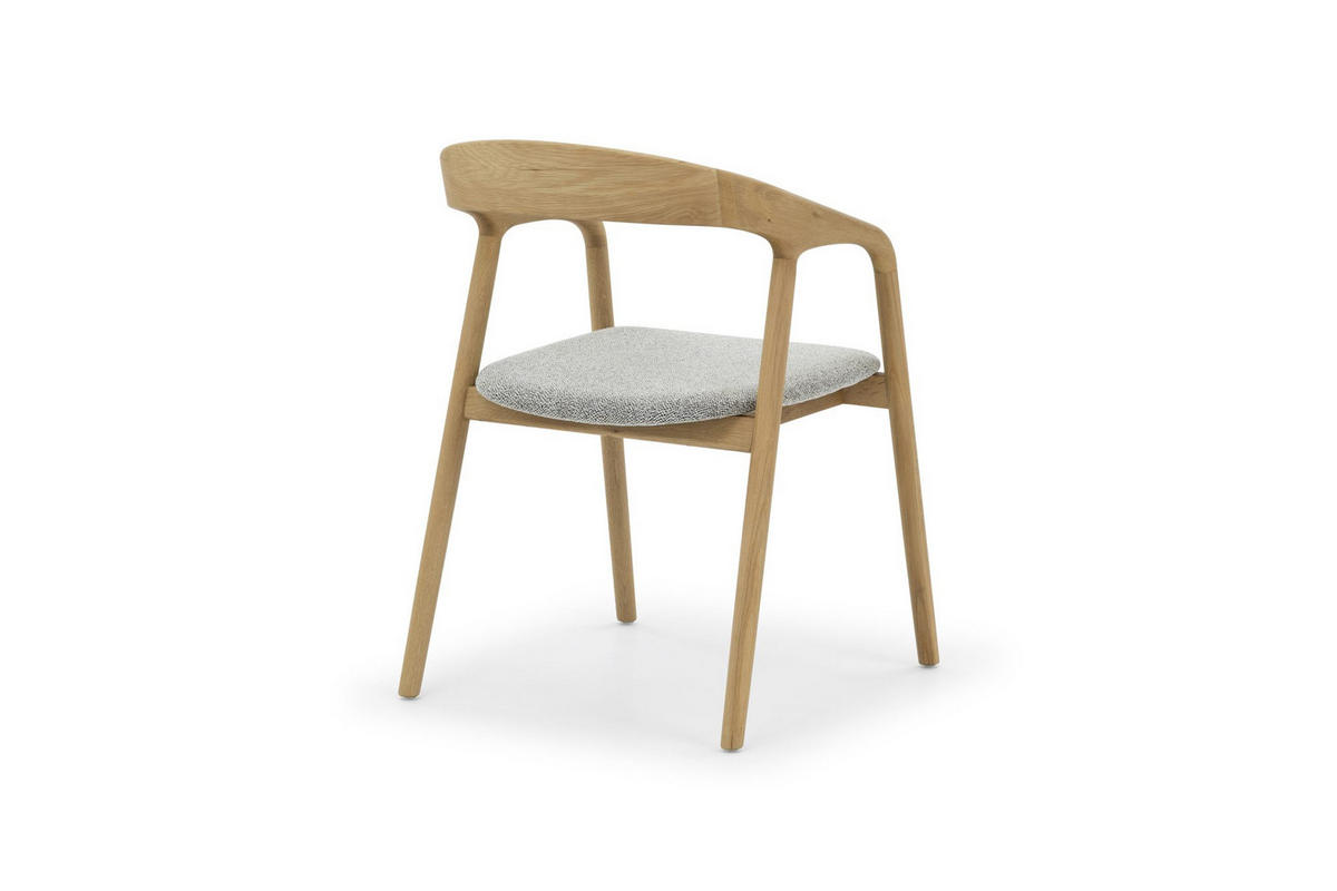 ESSZIMMERSTUHL Celeste, Natur Massiveiche - Beige, Holz (53/80/62cm) - WOODEK