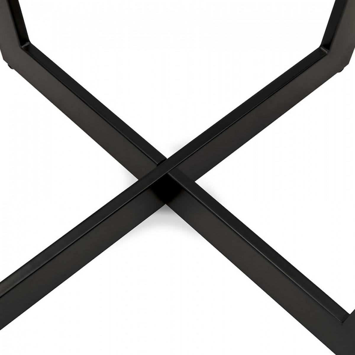 ESSTISCH Schwarz 140x140x75 cm - Schwarz, Holz/Metall (140/140/75cm) - AlterEgo