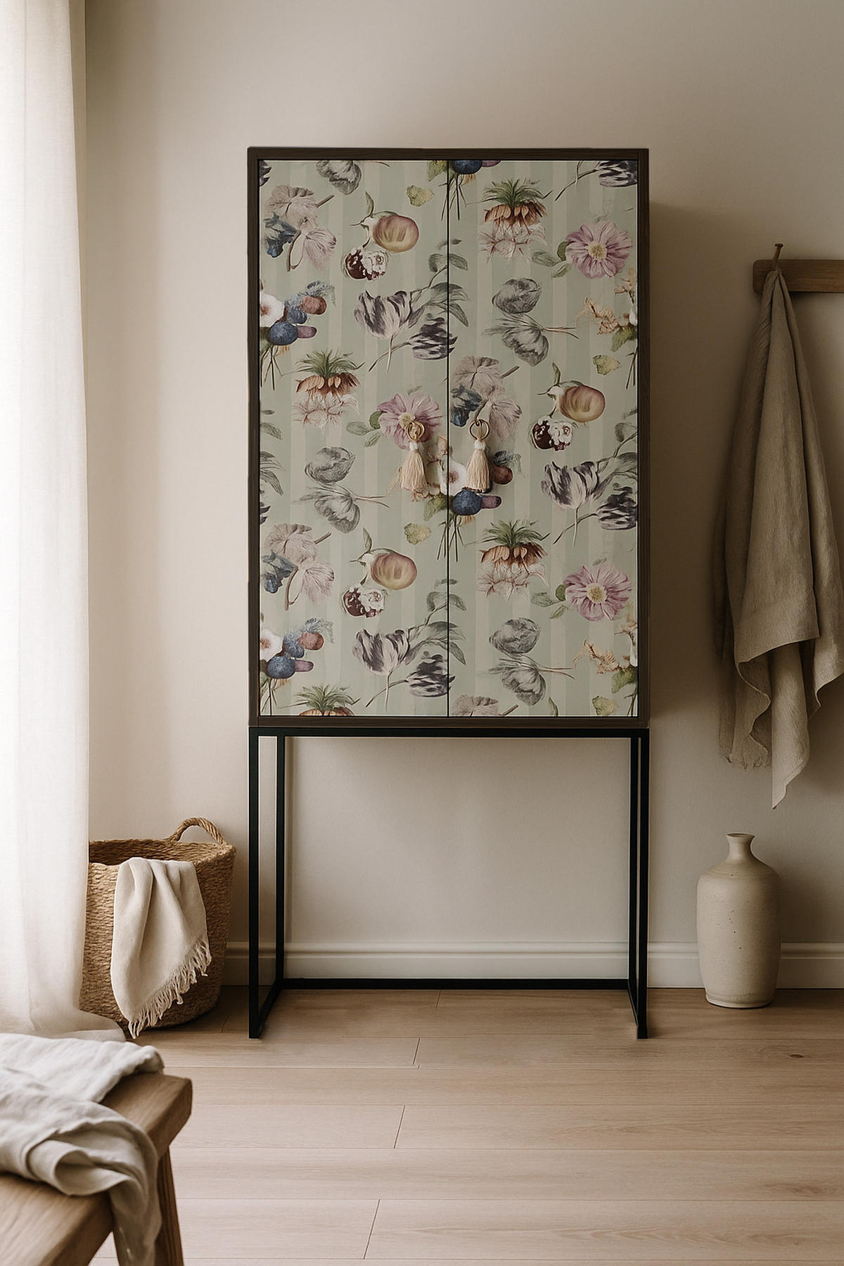 HIGHBOARD aus MDF ALVA CHAMPETRES - Grau, Holzwerkstoff (75/164.5/45cm) - RNT By Really Nice Things