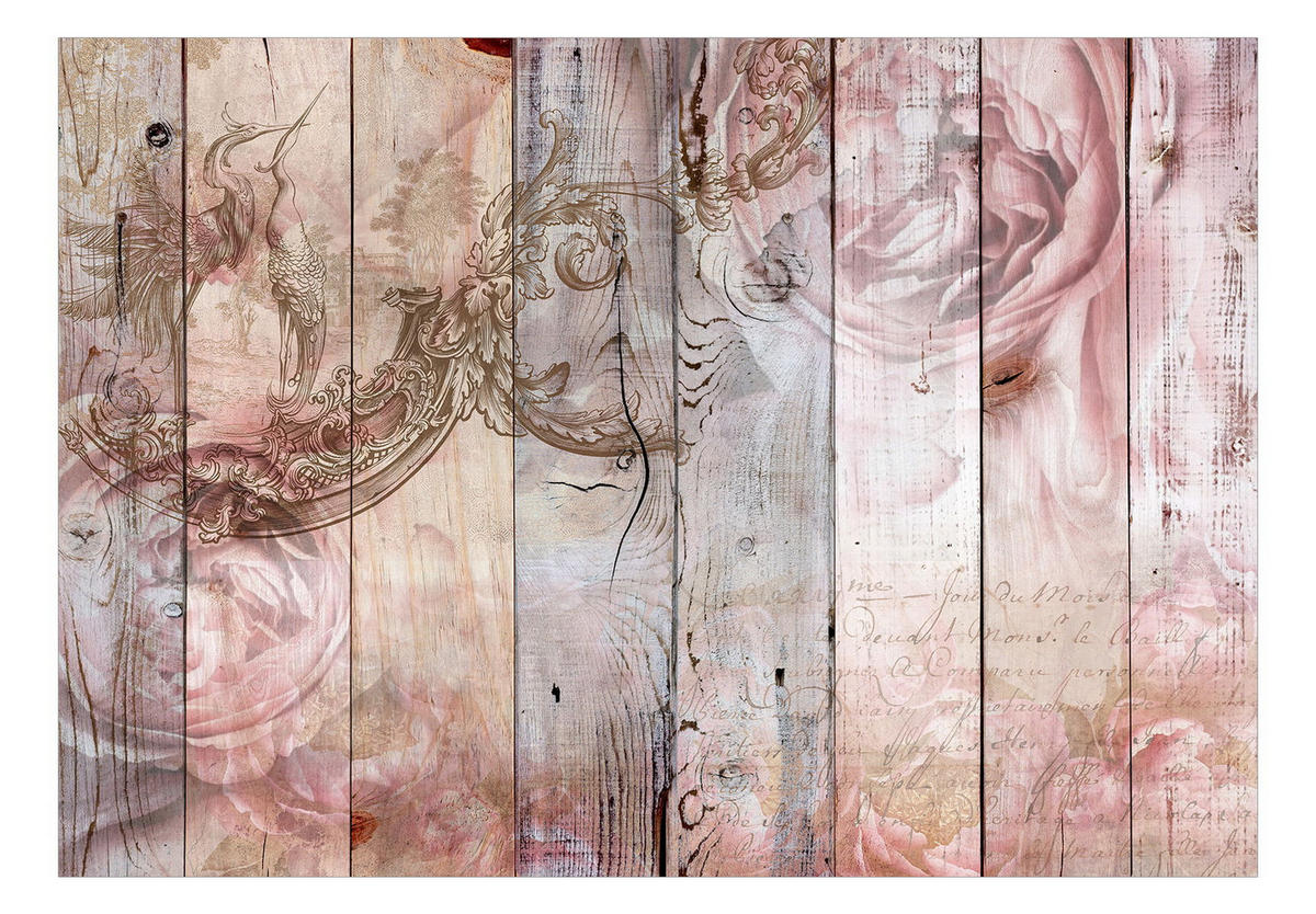 SELBSTKLEBENDE FOTOTAPETE 392/280 cm - Pink/Grau, Kunststoff/Textil (392/1cm) - KUNSTLOFT