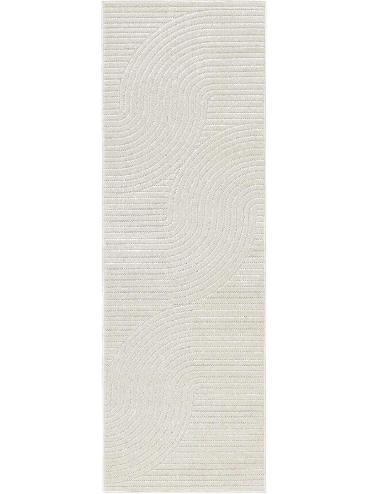 OUTDOORLÄUFER Mars Cream 80x240 cm - Creme, Naturmaterialien/Textil (80/240cm) - benuta Pop