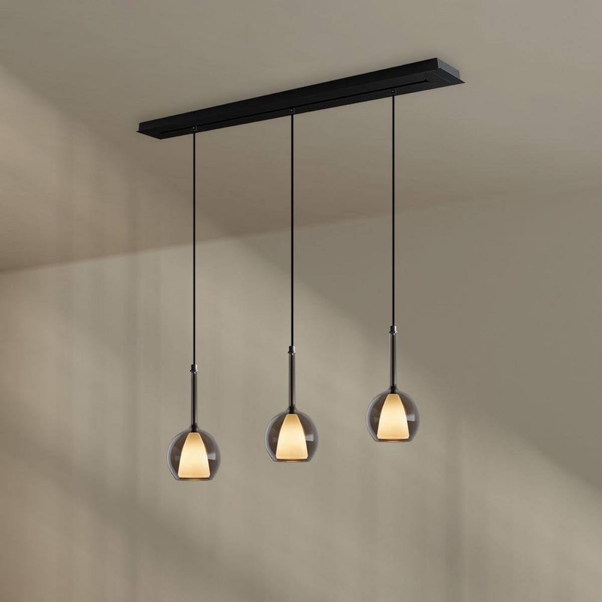 HÄNGELEUCHTE Belluna Mehrfarbig - Multicolor, Glas (14/14/35cm) - s.luce