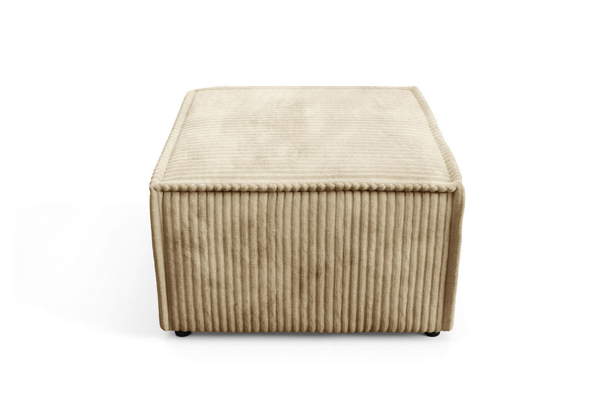 POLSTERHOCKER TESSO Modern Sitzhocker, Fußhocker Beige - Beige, Holzwerkstoff/Kunststoff (76/41/76cm) - MASSENO