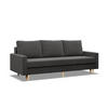 SOFA Blank grau 212/88/92 - Grau, Textil (212/88/92cm) - SIMKAM Furniture