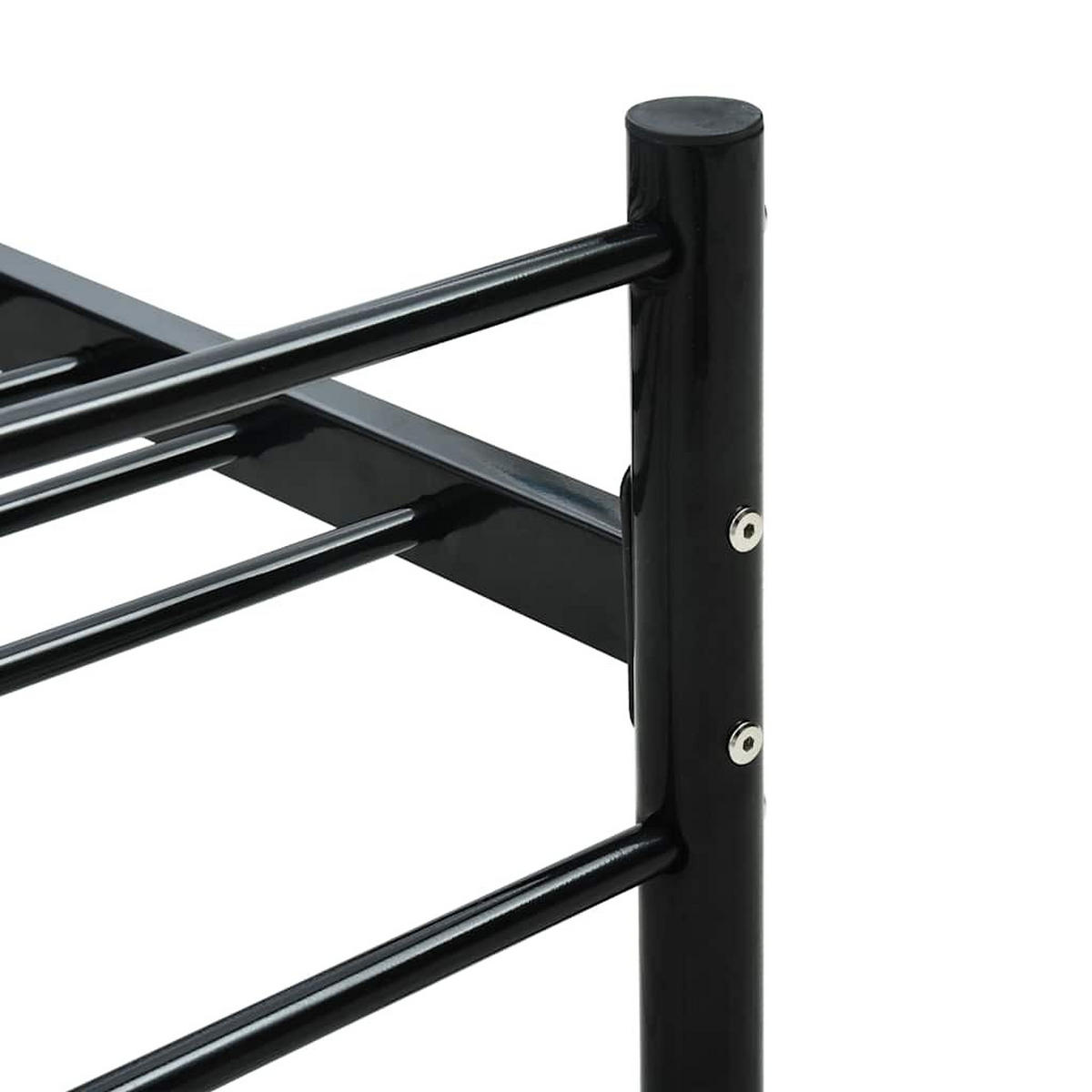 METALLBETT Hutchins 146/209 cm - Schwarz, Metall (140/200cm) - Nettlife