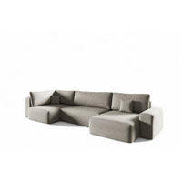 WOHNLANDSCHAFT Arona Xl - Beige, Holzwerkstoff/Textil (397/70/148cm) - Fun Möbel