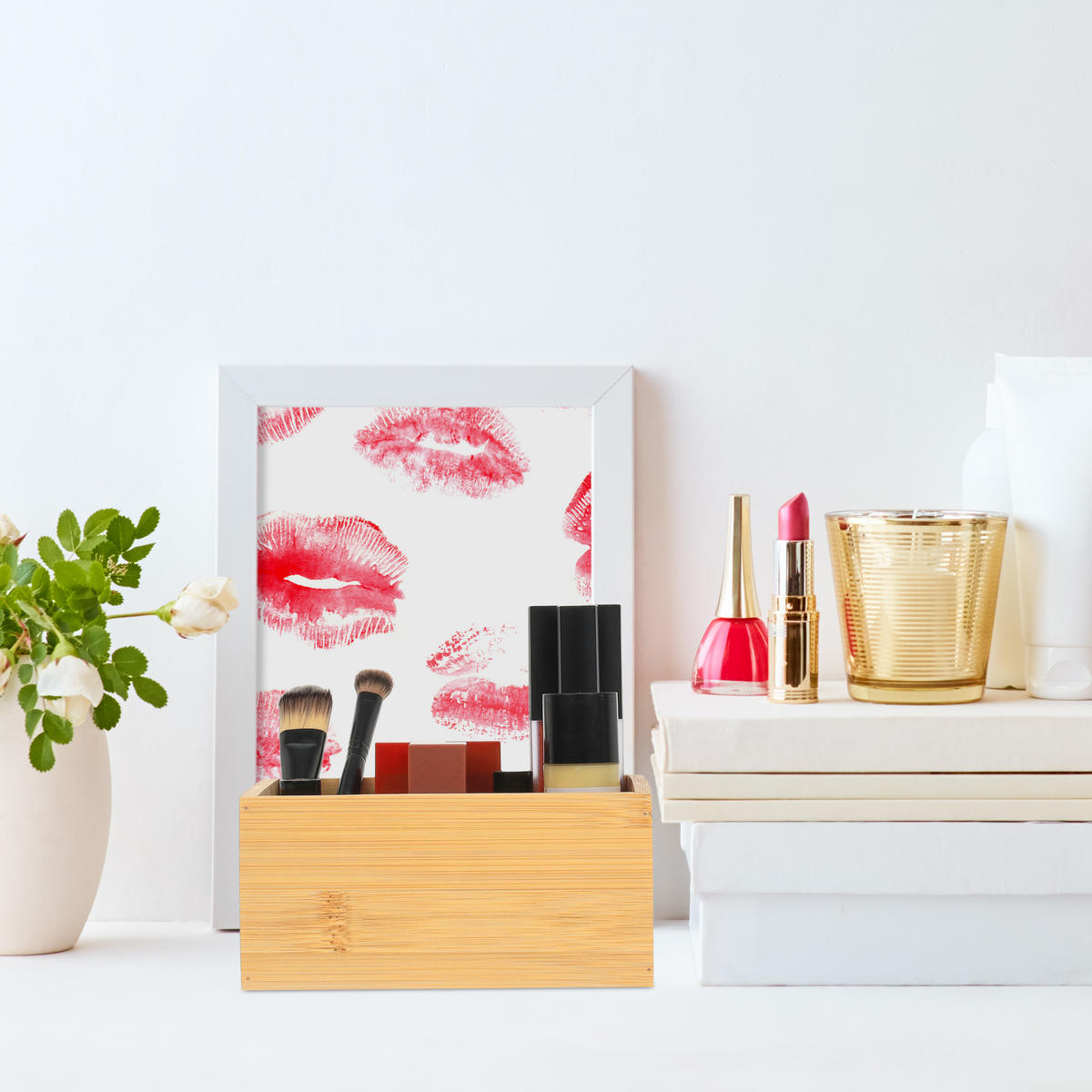 ORDNUNGSBOX - Hellbraun, Holz/Holzwerkstoff (15/7/15cm) - Relaxdays