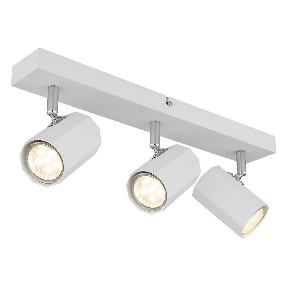 LED DECKENLEUCHTE James Weiß - Weiß, Metall (39/6/14.5cm) - Globo Lighting