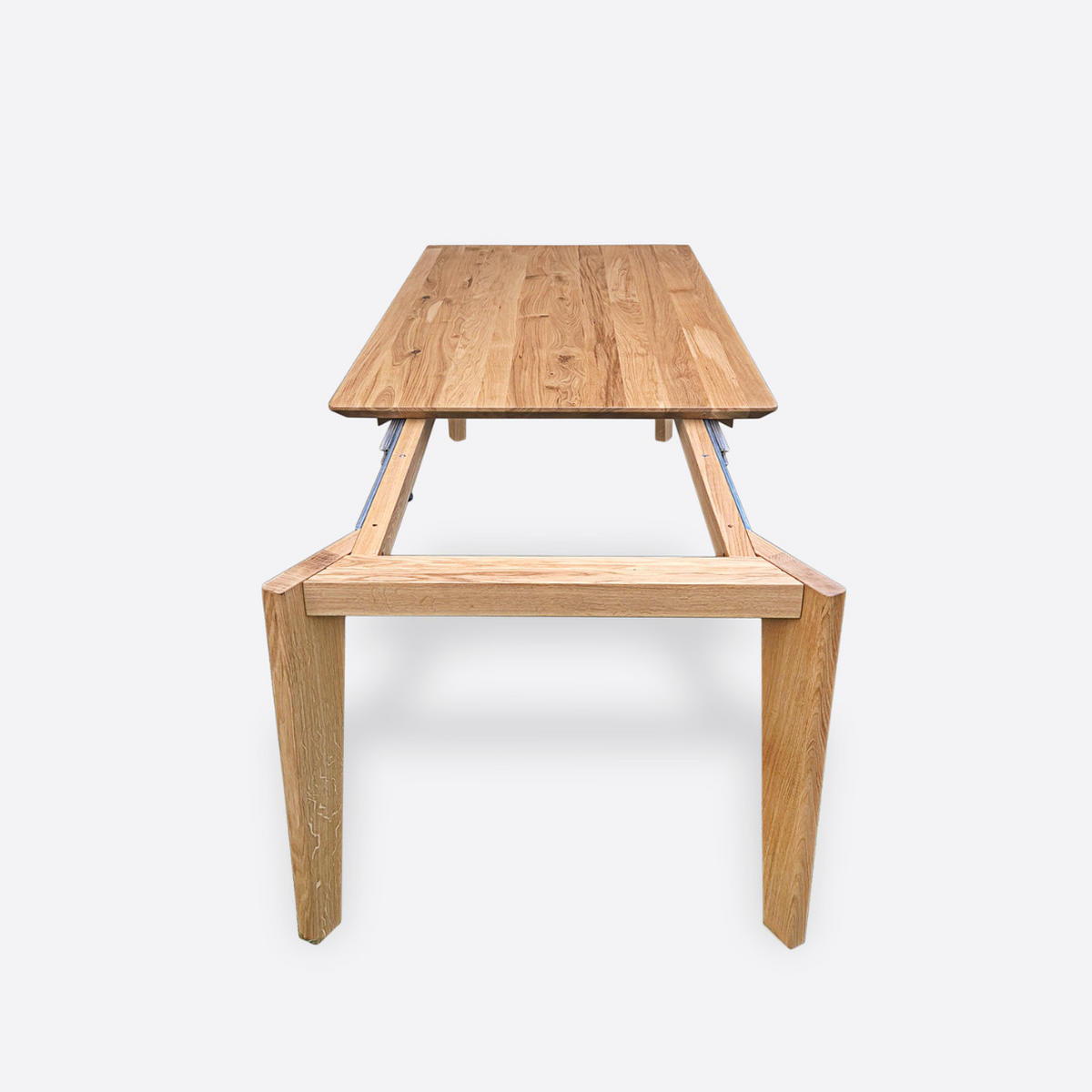 HOLZTISCH für das Esszimmer MOVA 195x100 + Zusatzplatten 2x45 cm - Eichefarben, Holz (195/100/75cm) - Rawood Furniture