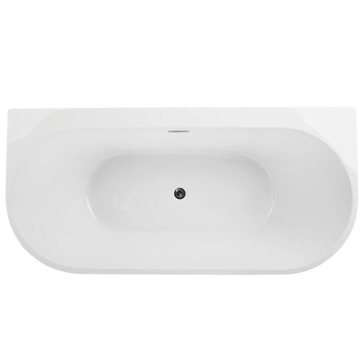 BADEWANNE 80x170x59 cm schwarz Harvey - Schwarz, Kunststoff (80/58/170cm) - Beliani