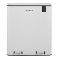RECYCLINGMÜLLEIMER 60L, 2x30L Behälter, Weiß N°918 - Weiß, Metall (58.5/65/36cm) - Les Collectors