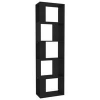 BÜCHERREGAL/RAUMTEILER Schwarz 45x24x159 cm Holzwerkstoff - Schwarz, Holzwerkstoff (45/159/24cm) - furnicato