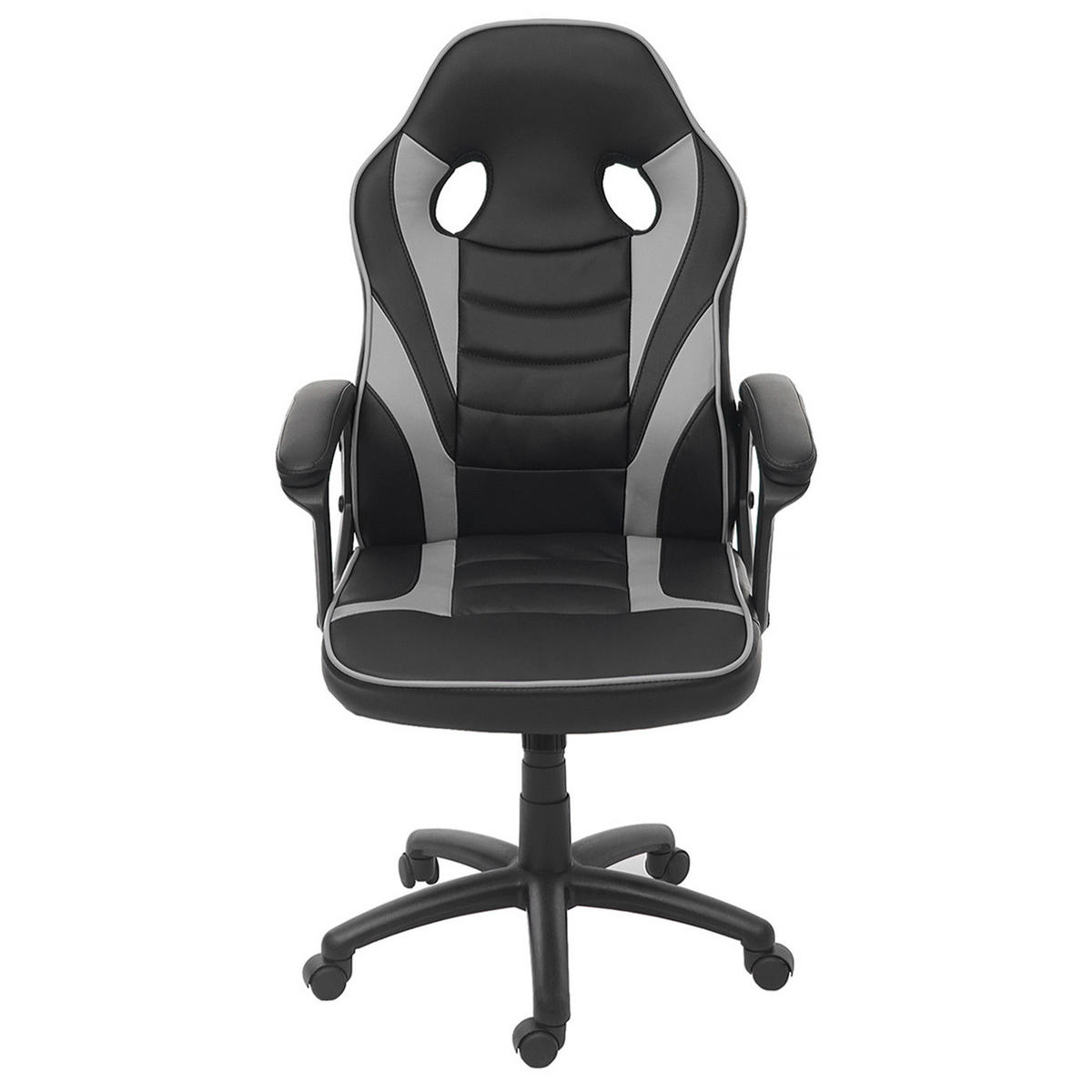 BÜROSTUHL Schwarz, Grau - Schwarz/Grau, Textil (63/119/64cm) - MCW