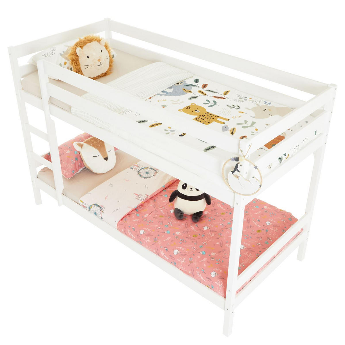 ETAGENBETT FELIX 90X200 CM - Weiß, Holz (97/140/206cm) - IDIMEX