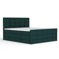 BOXSPRINGBETT Ambrosia Grün 200/200 cm - Schwarz/Grün, Holz/Holzwerkstoff (200/200cm) - Maison de Reve