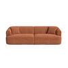 MODULARES-SOFA Campi aus Cord terrakotta 4 Sitzplätze - Terracotta, Textil (90/70/255cm) - Cosmopolitan Design