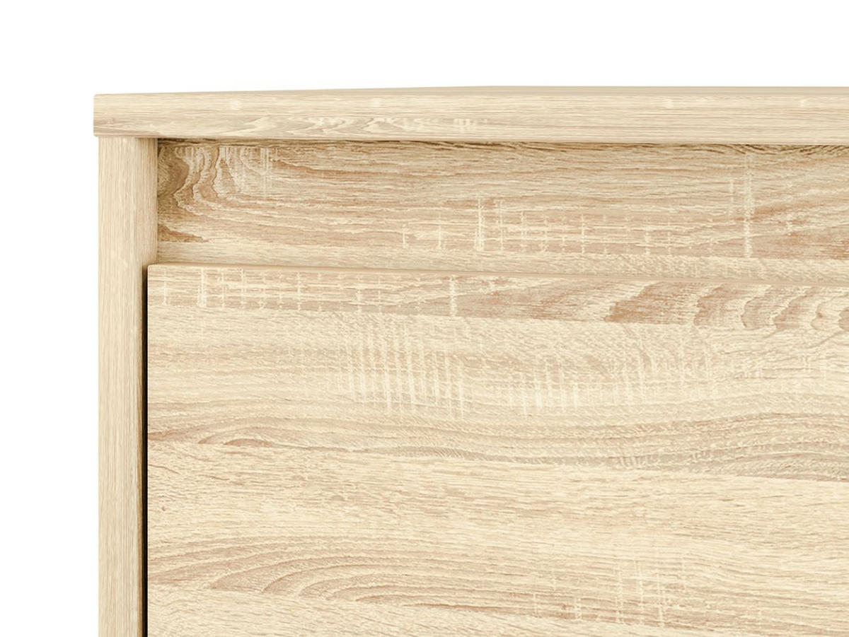 KOMMODE Avo Sonoma Eiche, Absetzung austauschbar 69 / 34 / 85cm - Braun, Holz/Holzwerkstoff (69/85/34cm) - Feldmann-Wohnen