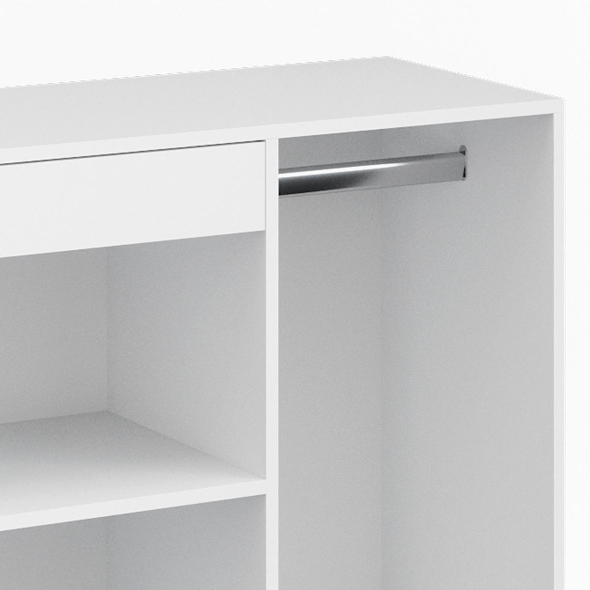 ANSTELLSCHRANK Isabelle Weiß 80.1 x 75 cm - Weiß, Holzwerkstoff (80.1/75/40cm) - Vicco
