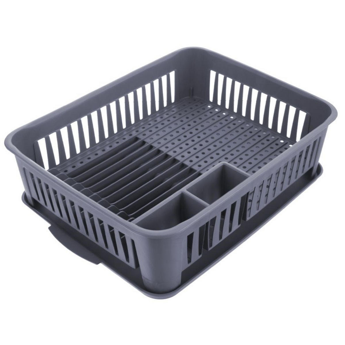 GESCHIRRTROCKNER Grauer 43,5 x 32 x 12 cm - Grau, Kunststoff (43.5/12/32cm) - Orion 