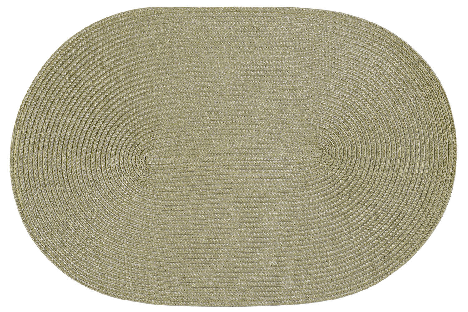 PLATZSET Polypro Natur oval ca. 45x30 cm Platzdeckchen Tischset - Naturfarben, Kunststoff (30/45cm) - TiborTex