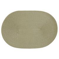 PLATZSET Polypro Natur oval ca. 45x30 cm Platzdeckchen Tischset - Naturfarben, Kunststoff (30/45cm) - TiborTex