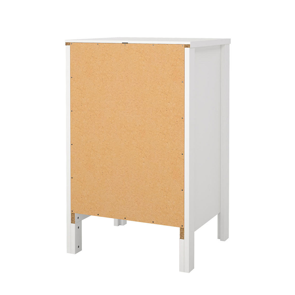 NACHTTISCH, Madrid, Weiß, Holzwerkstoff, 44 x 39 x 71 cm - Weiß, Holzwerkstoff (44/71/39cm) - ebuy24