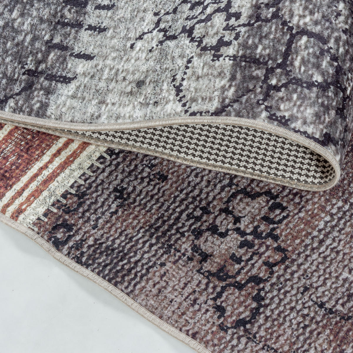 TEPPICH Waschbar Flachgewebe Patchwork Polyester Wohnzimmer Multi Rechteckig 140x200 - Multicolor, Textil (140/200cm) - KADIMA DESIGN