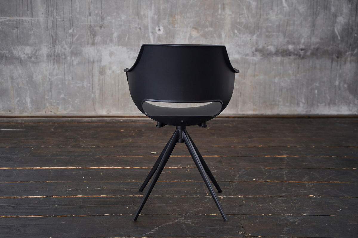 DREHSTUHL ZAJA Schwarz Kunststoff - Schwarz, Kunststoff (57/85/59cm) - KAWOLA