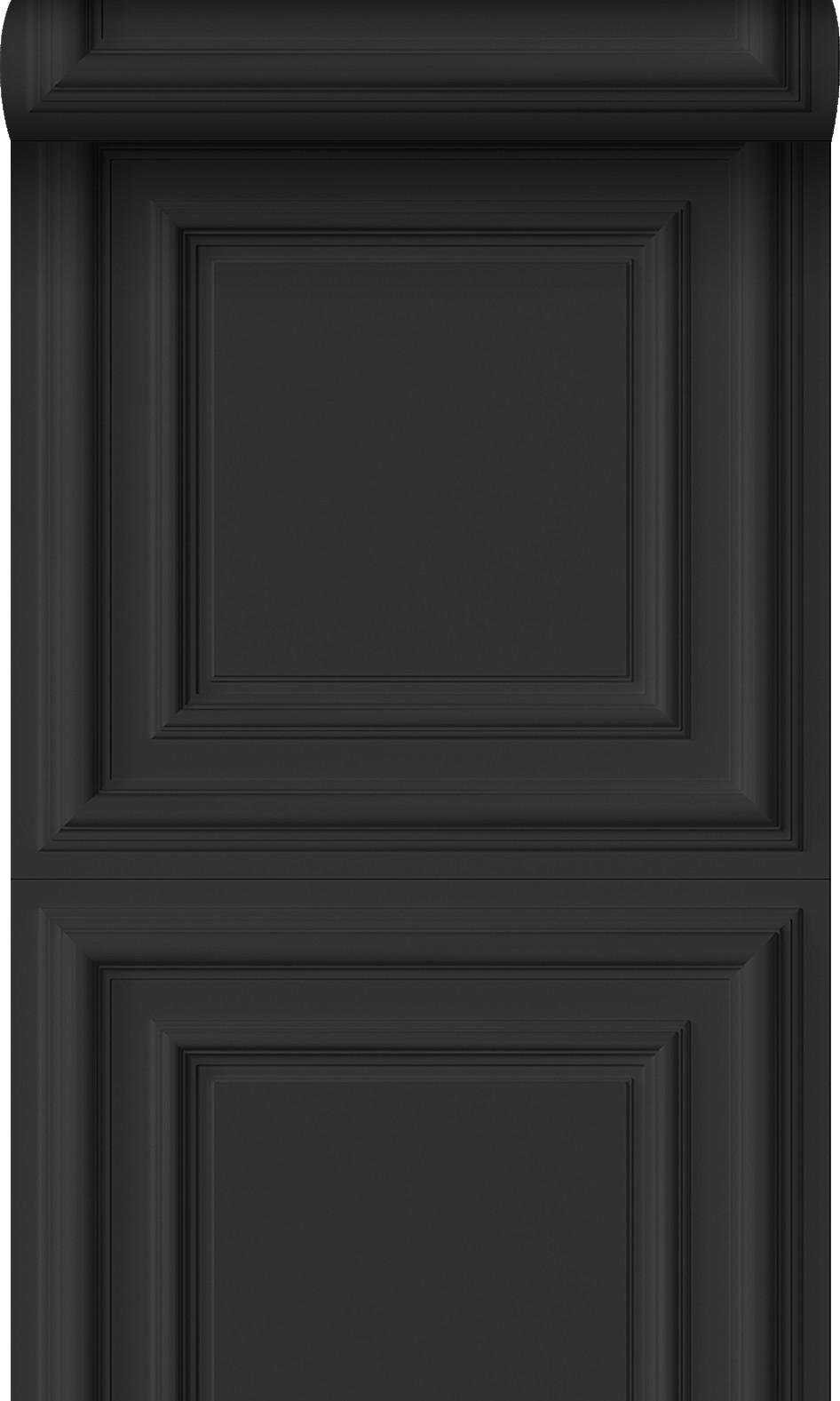 TAPETE Holzwandverkleidung 53 cm x 10.05 m - Schwarz, Papier (53/1000cm) - Origin Wallcoverings
