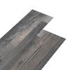 VINYLBODEN PVC-Dielen selbstklebend Bauholz 5,02m² - Zwetschgeholzfarben, Kunststoff (91.5/15.2/1.3cm) - DELUKE