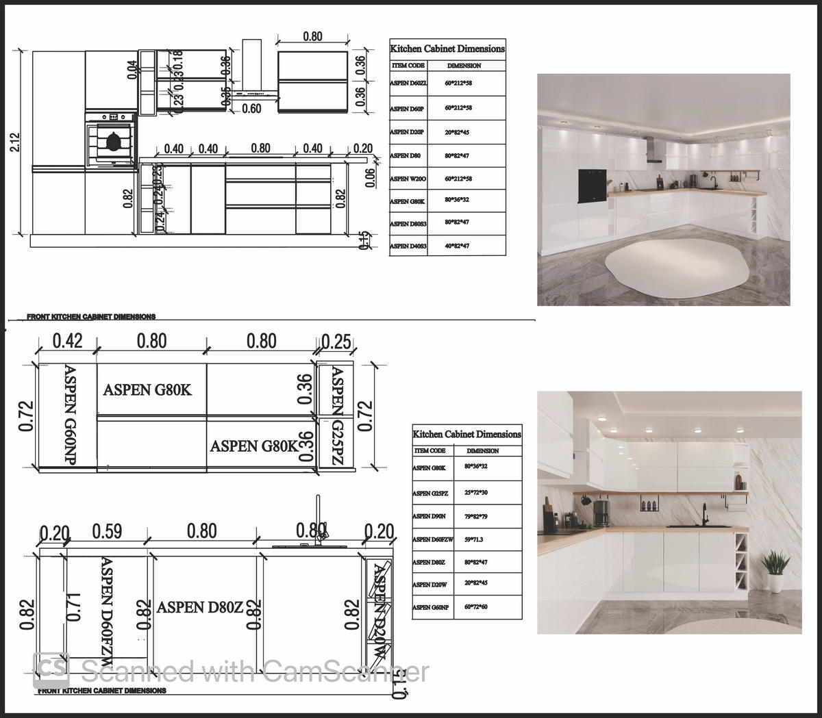 WINKELKÜCHE 420 cm x 240 cm - Aspen KA7-M420 - in Weiß/Hochglanz - Weiß Hochglanz, Holz (660/212/58cm)