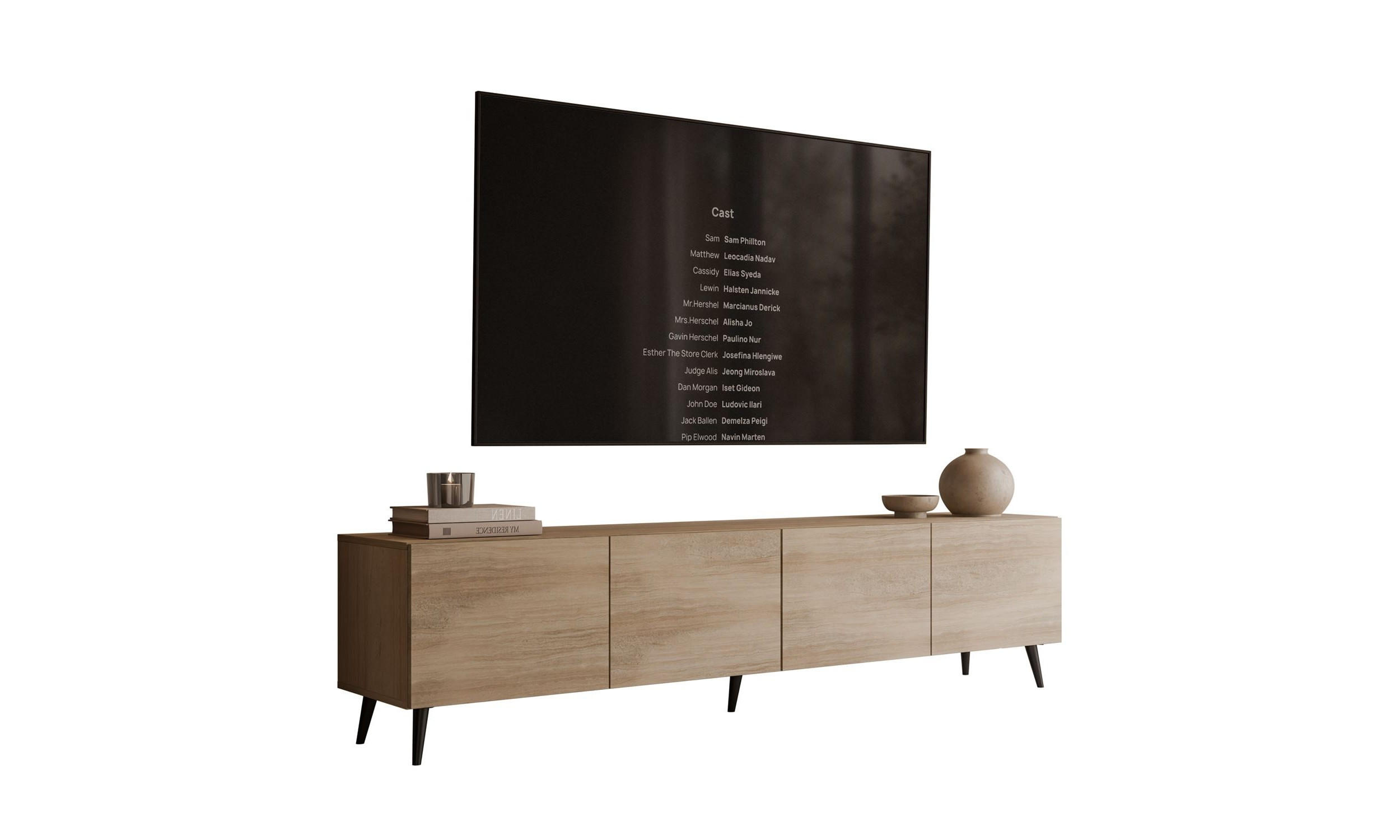Lookway Tv-Schrank Beige 200x49x40 cm