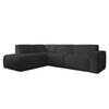 ECKSOFA L Form Didim Grau 292/220/78 cm – großes Sofa stilvoll & bequem L - Schwarz/Grau, Kunststoff/Textil (220/292cm) - AX Living