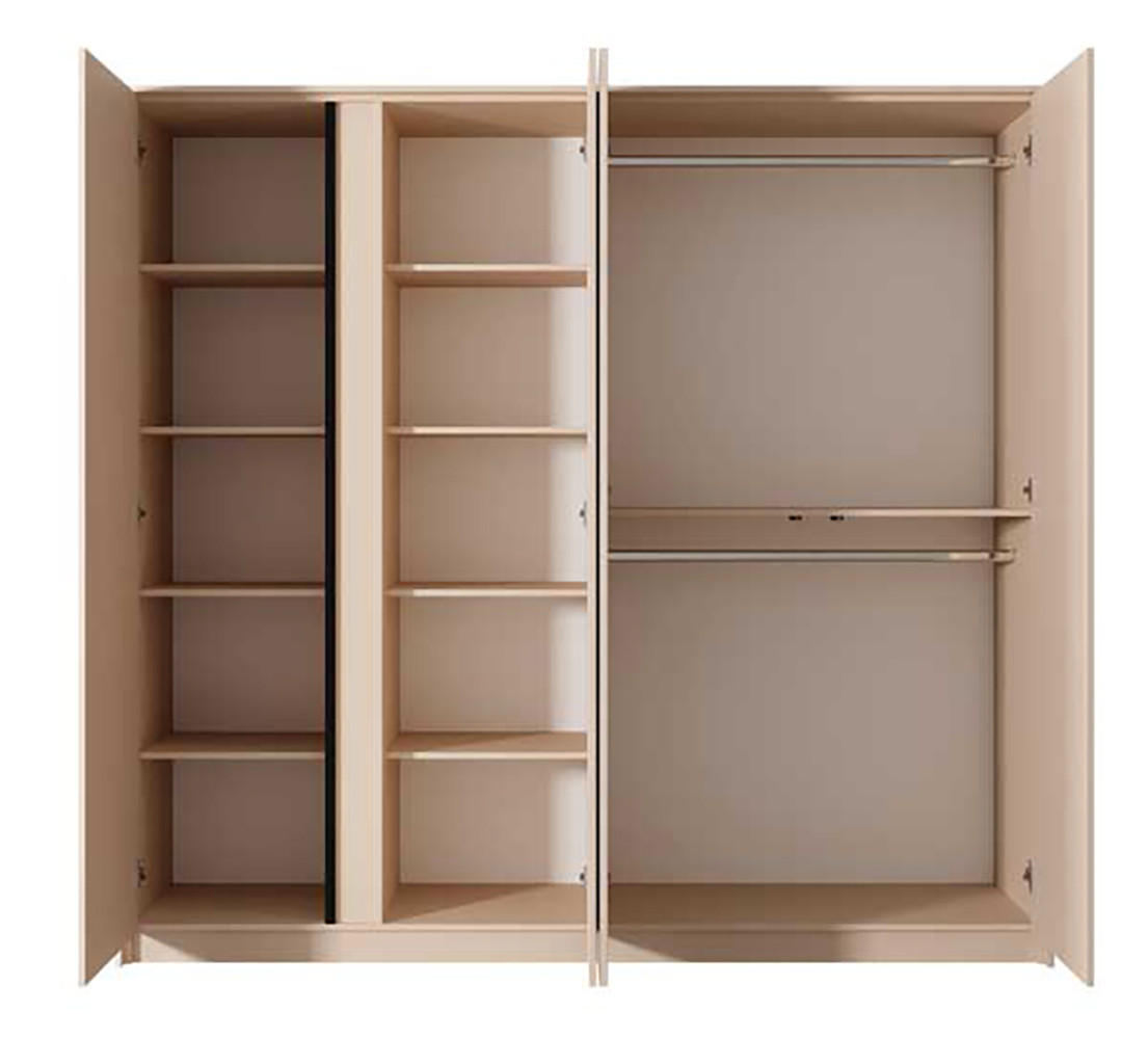 SCHLAFZIMMER-SET Dast Beige 2-teilig - Beige/Akaziefarben, Holz/Holzwerkstoff (160/200cm) - Feldmann-Wohnen
