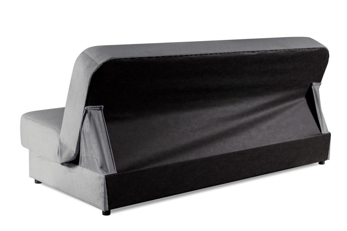 SOFA Nardo Grau, mit Schlaffunktion - Grau, Holzwerkstoff (199/91/91cm) - Bettso