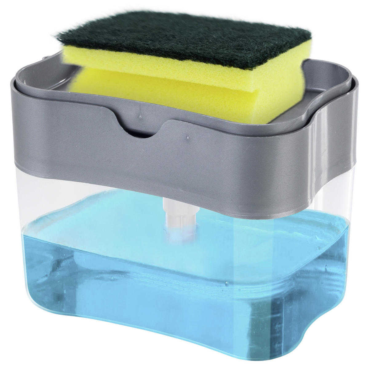 SPÜLMITTELSPENDER mit Pumpe - Transparent, Kunststoff (9.3/11/14cm) - Maximex
